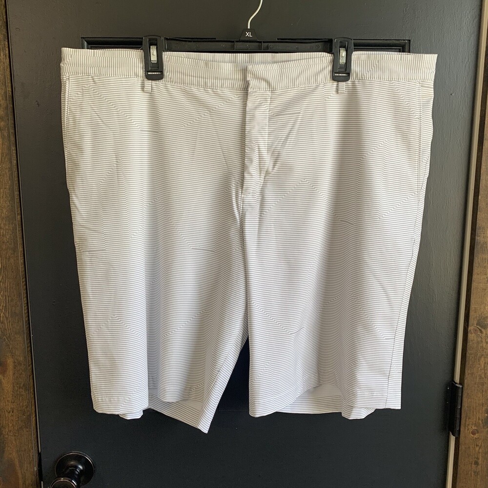 Nike Golf Men Dri-Fit Short Performance Chino Sz 42 Standard Fit Flat Front